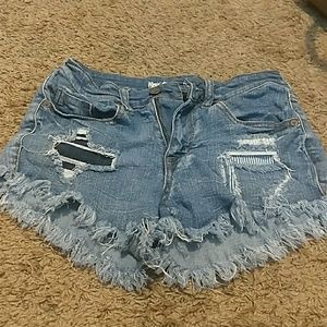 High rise booty shorts